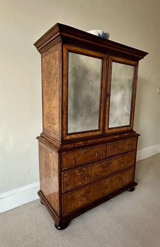 A George I 'Mulberry' Cabinet on Chest
