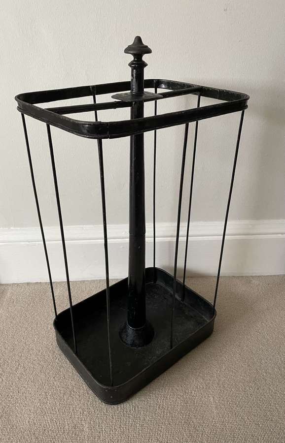 A Victorian toleware stick stand