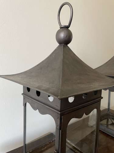 A pair of Arts and Crafts Lanterns