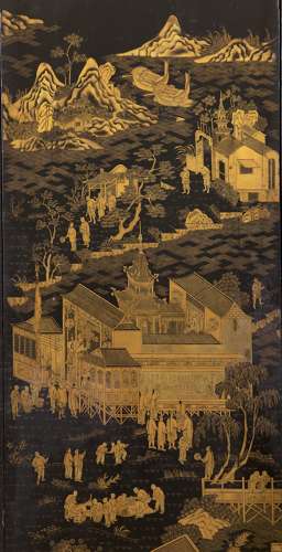 A Mid 19th century Chinese Screen