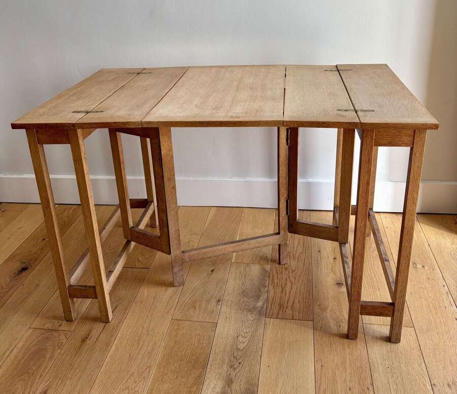 An Oak Metamorphic table by Fred Foster