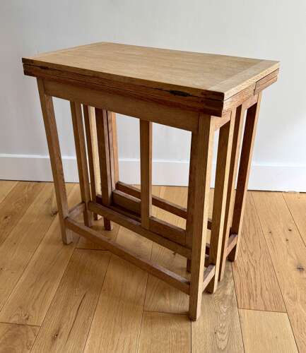 An Oak Metamorphic table by Fred Foster