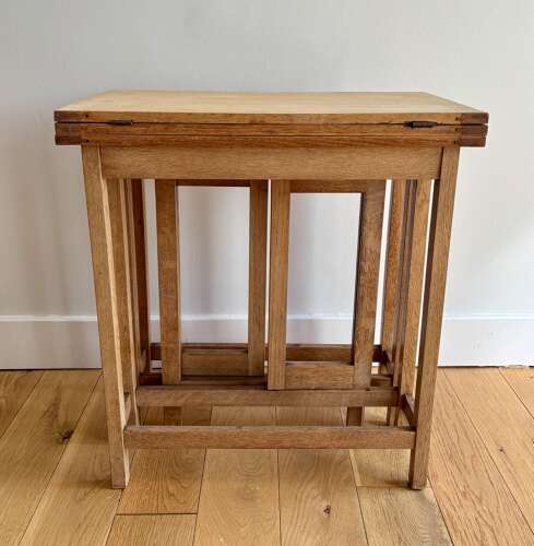 An Oak Metamorphic table by Fred Foster