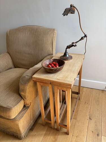 An Oak Metamorphic table by Fred Foster