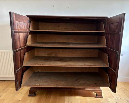 A George II mahogany press