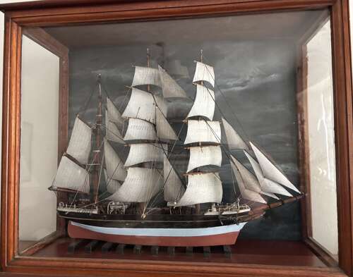 An Edwardian model of the barque Robert Stewart
