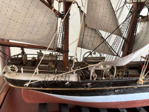An Edwardian model of the barque Robert Stewart