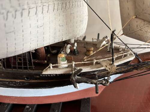 An Edwardian model of the barque Robert Stewart