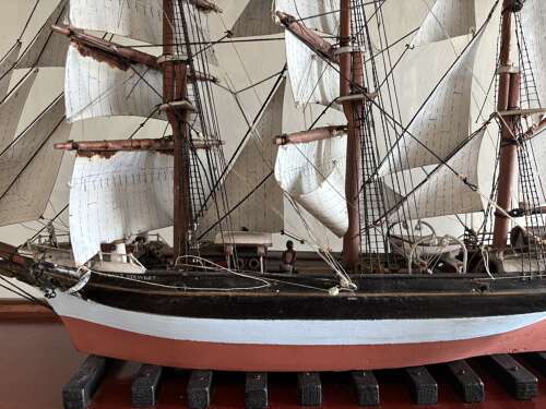 An Edwardian model of the barque Robert Stewart