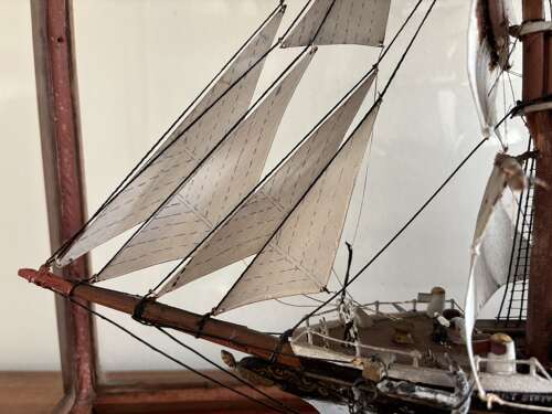 An Edwardian model of the barque Robert Stewart