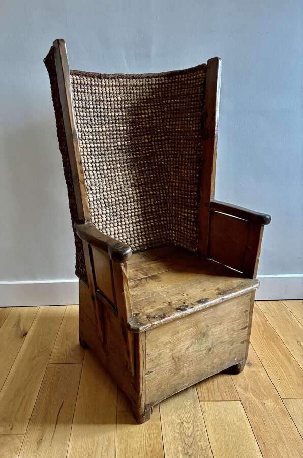 An early pine Orkney chair