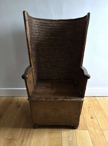 An early pine Orkney chair