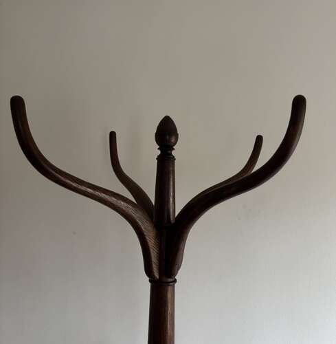 A Regency oak hall stand
