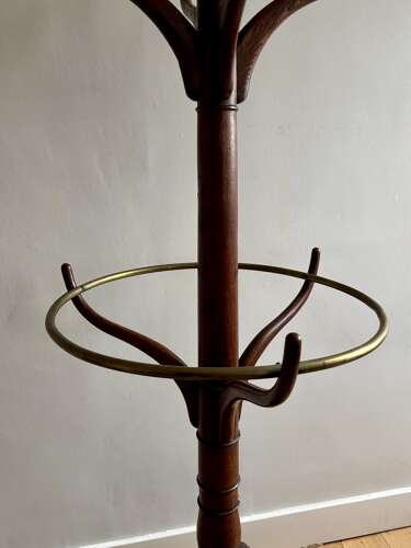 A Regency oak hall stand