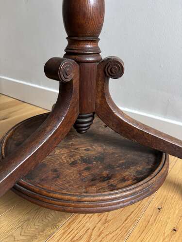 A Regency oak hall stand