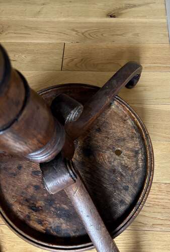 A Regency oak hall stand