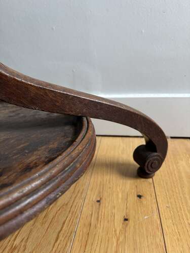 A Regency oak hall stand