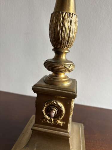 An Edwardian table lamp.